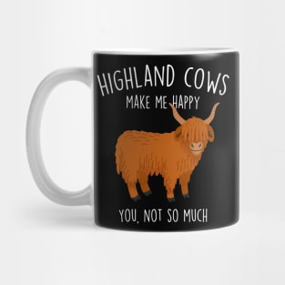 Highland Cows Make Me Happy Mug